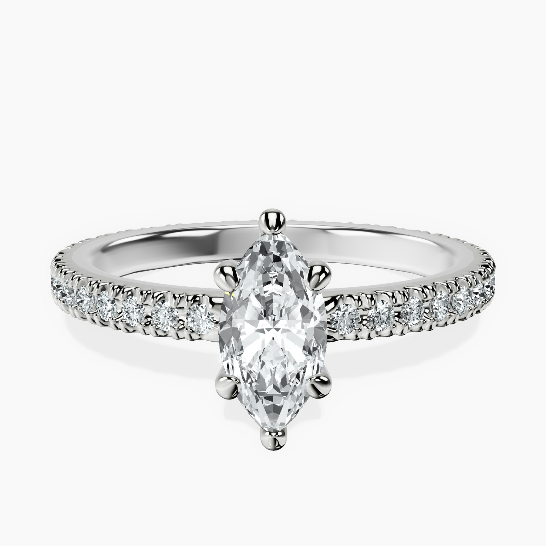 10kt White Gold Claire Full Eternity Lab Diamond Ring front image