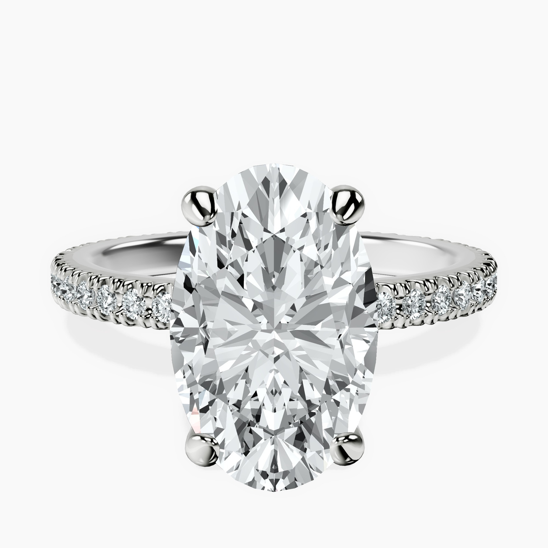 14kt White Gold Claire Full Eternity Lab Diamond Ring front image