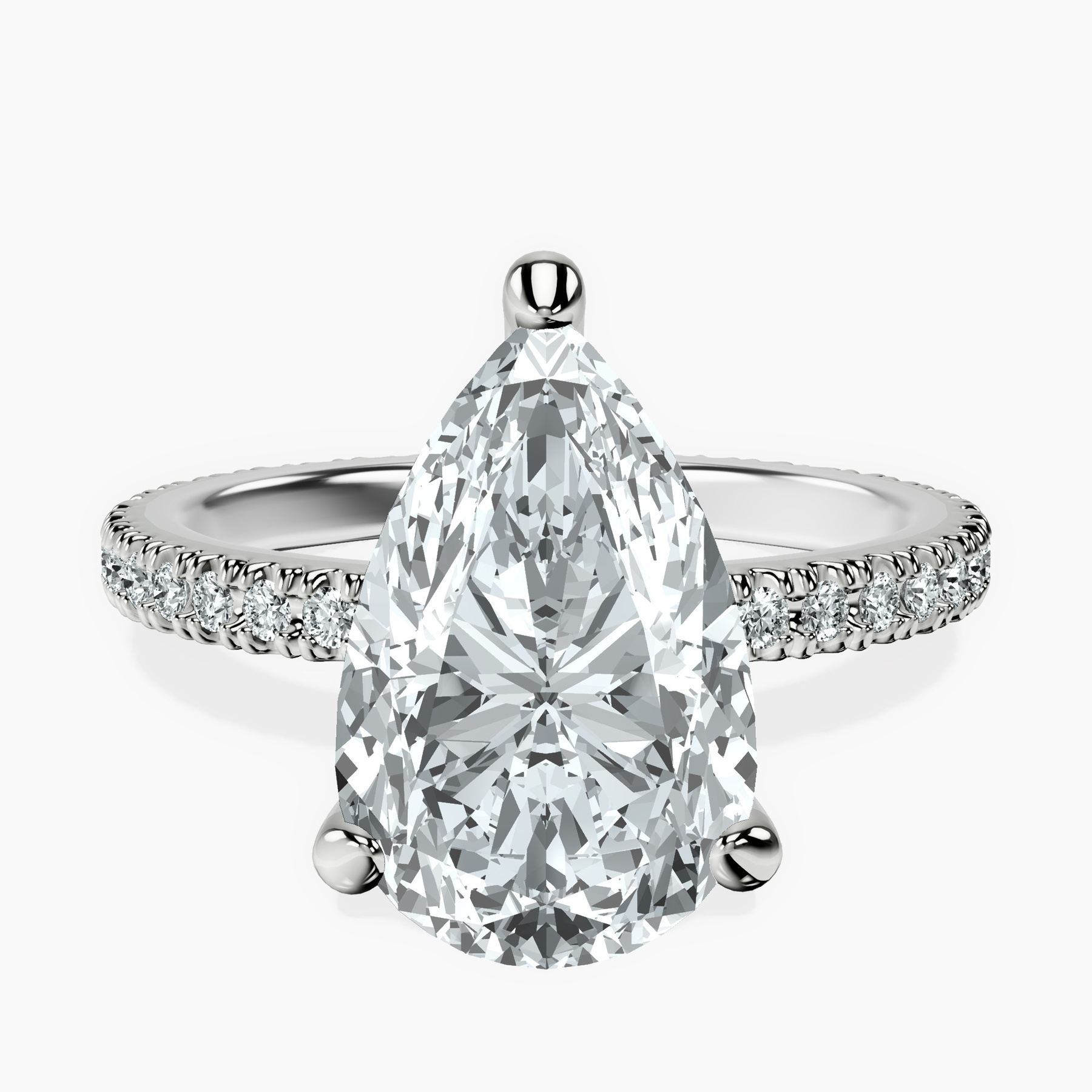14kt White Gold Claire Full Eternity Lab Diamond Ring front image