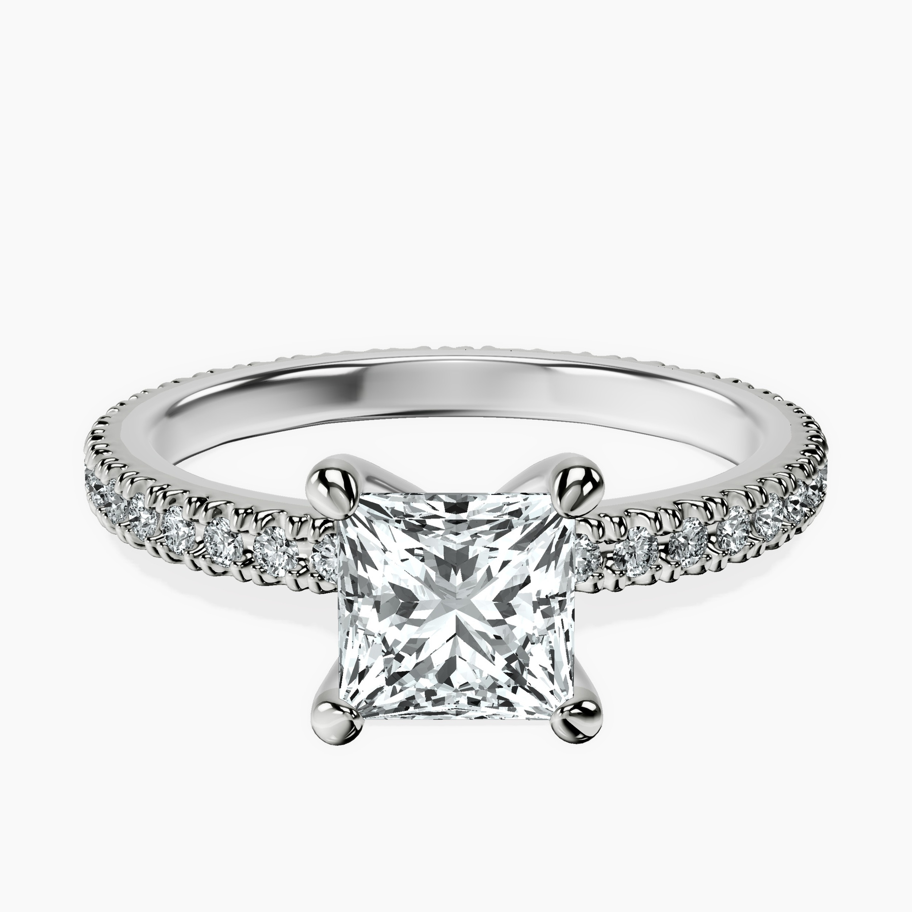 14kt White Gold Claire Full Eternity Lab Diamond Ring front image