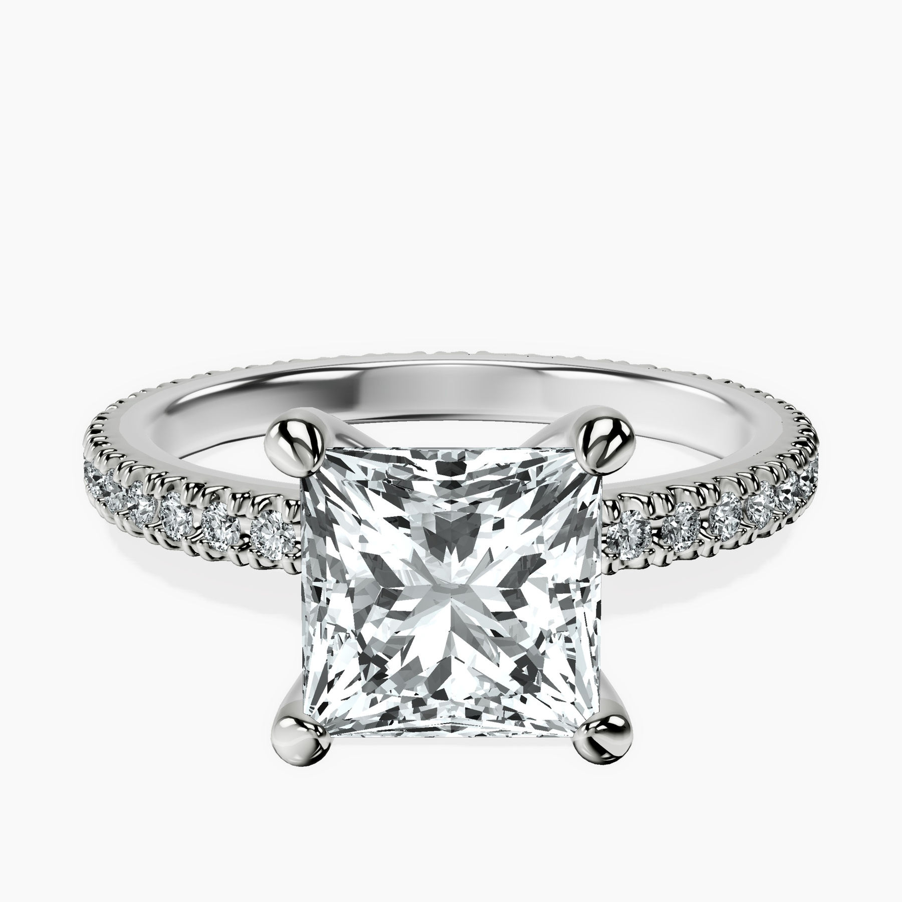 14kt White Gold Claire Full Eternity Lab Diamond Ring front image