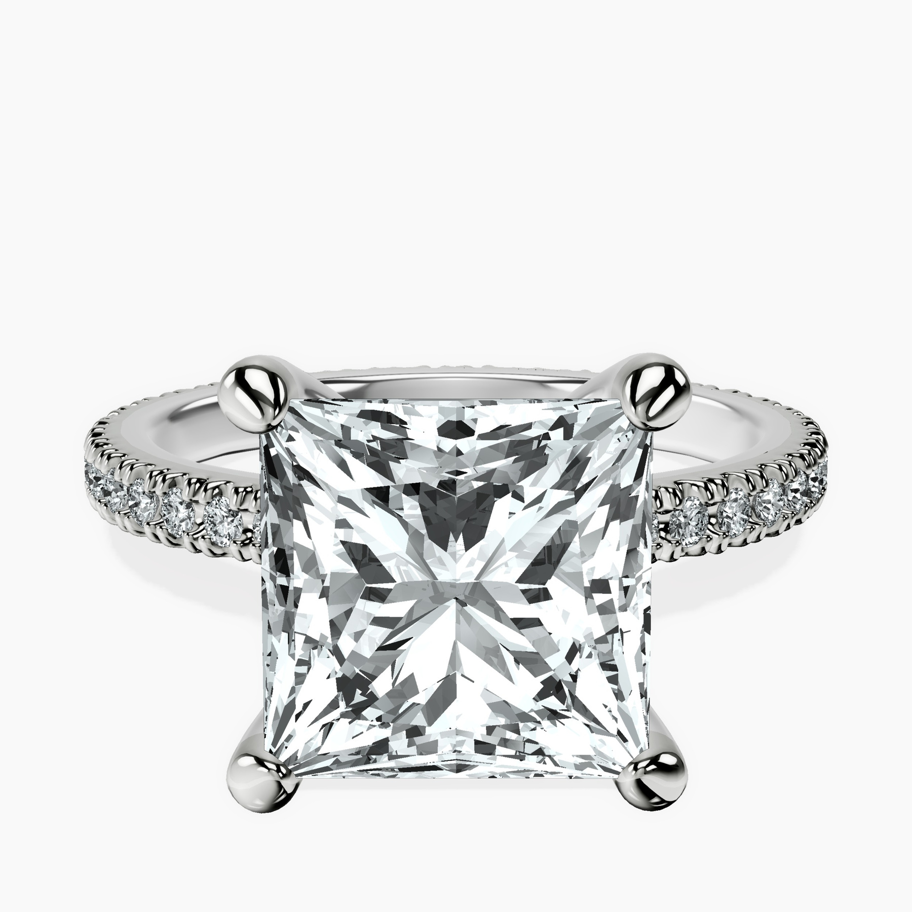 Platinum Claire Full Eternity Lab Diamond Ring front image