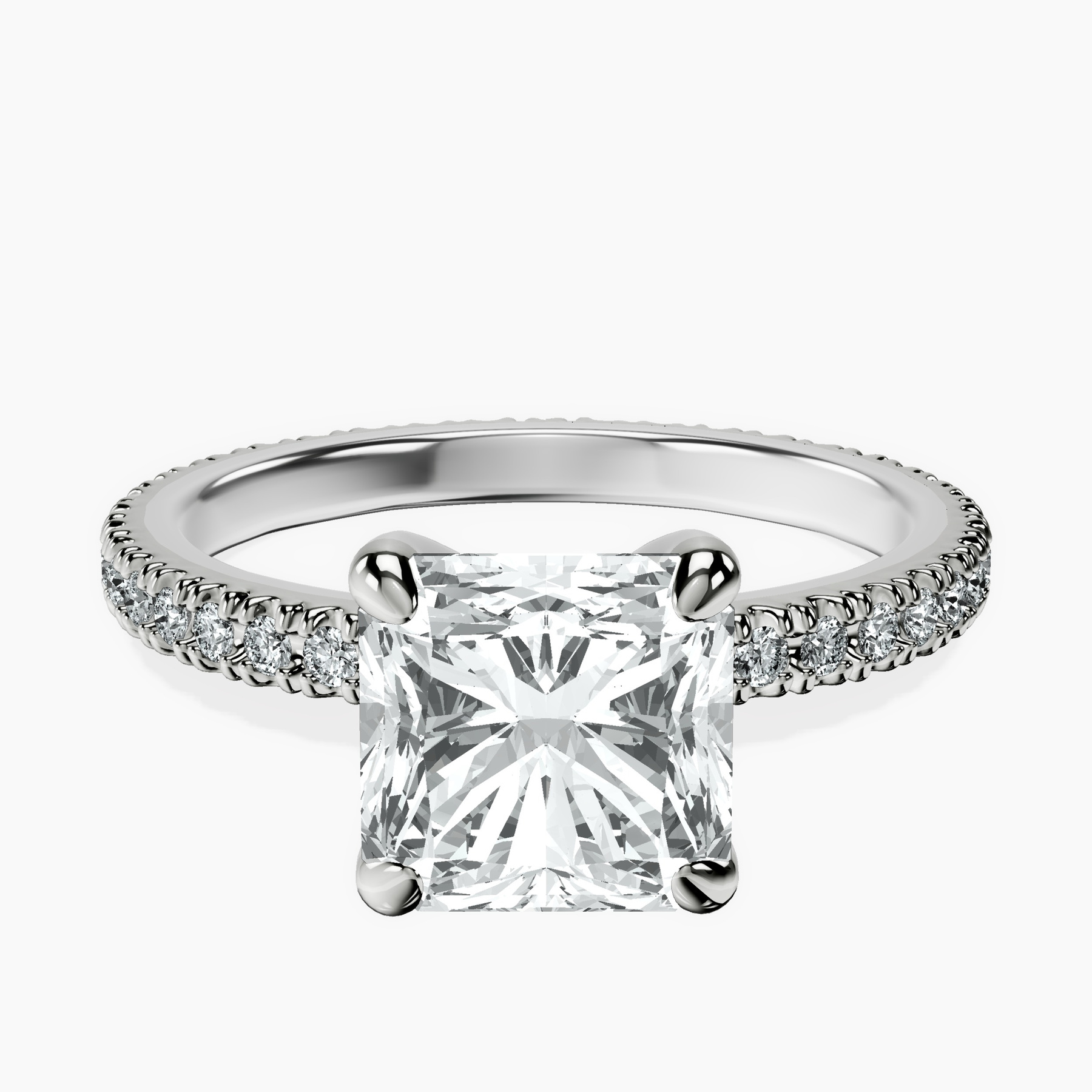 10kt White Gold Claire Full Eternity Lab Diamond Ring front image