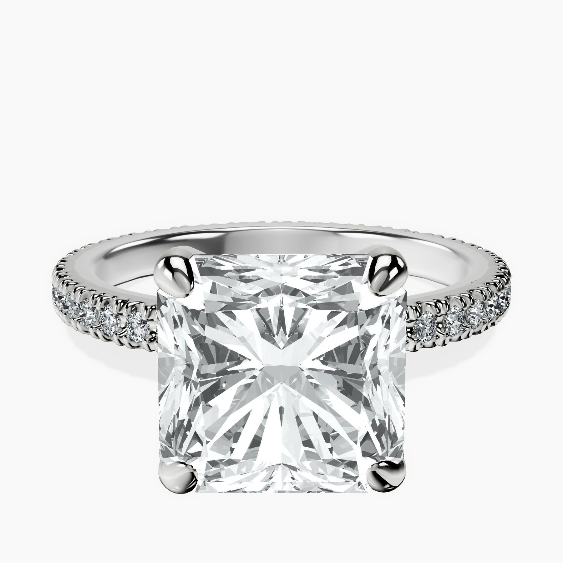 Platinum Claire Full Eternity Lab Diamond Ring front image