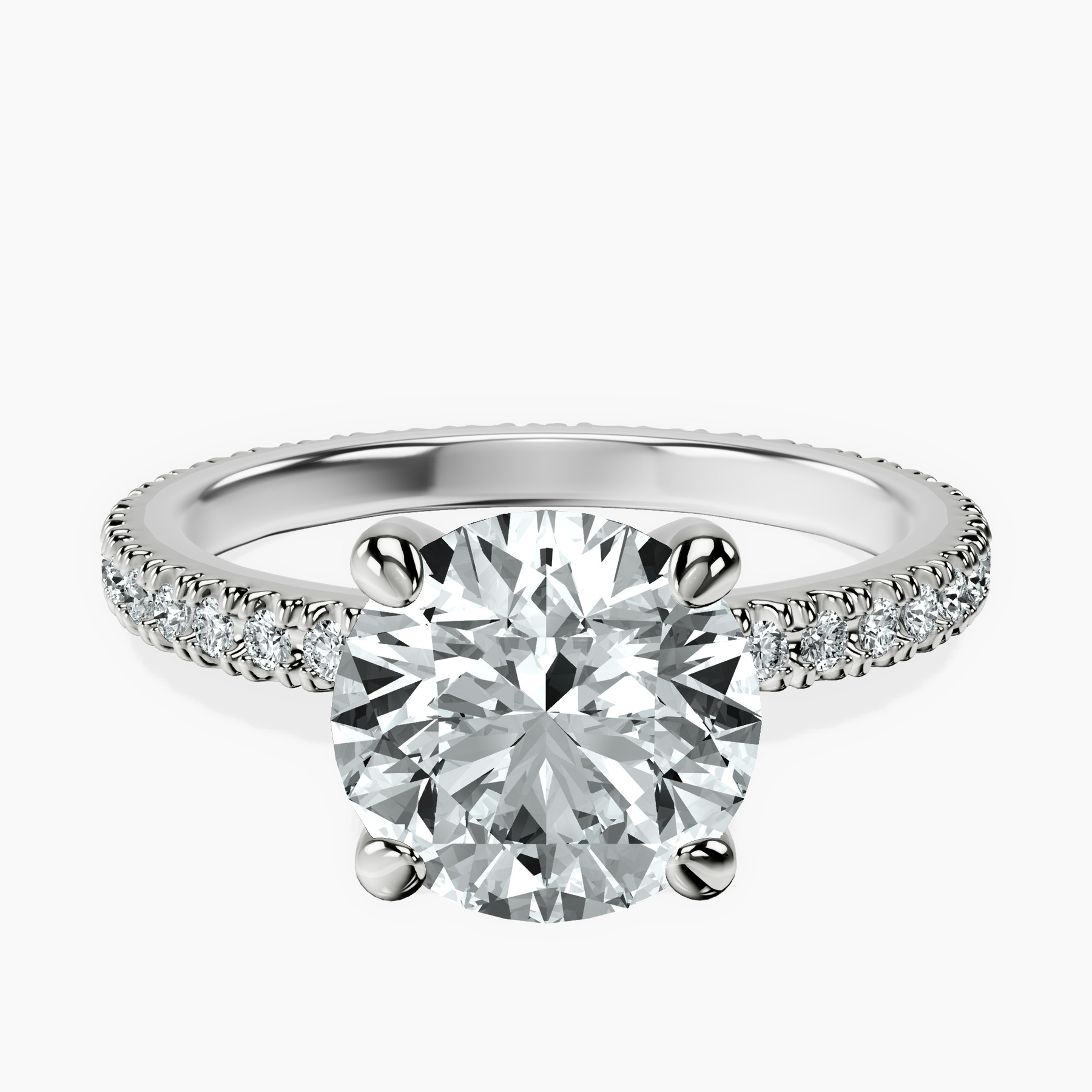 14kt White Gold Claire Full Eternity Lab Diamond Ring front image