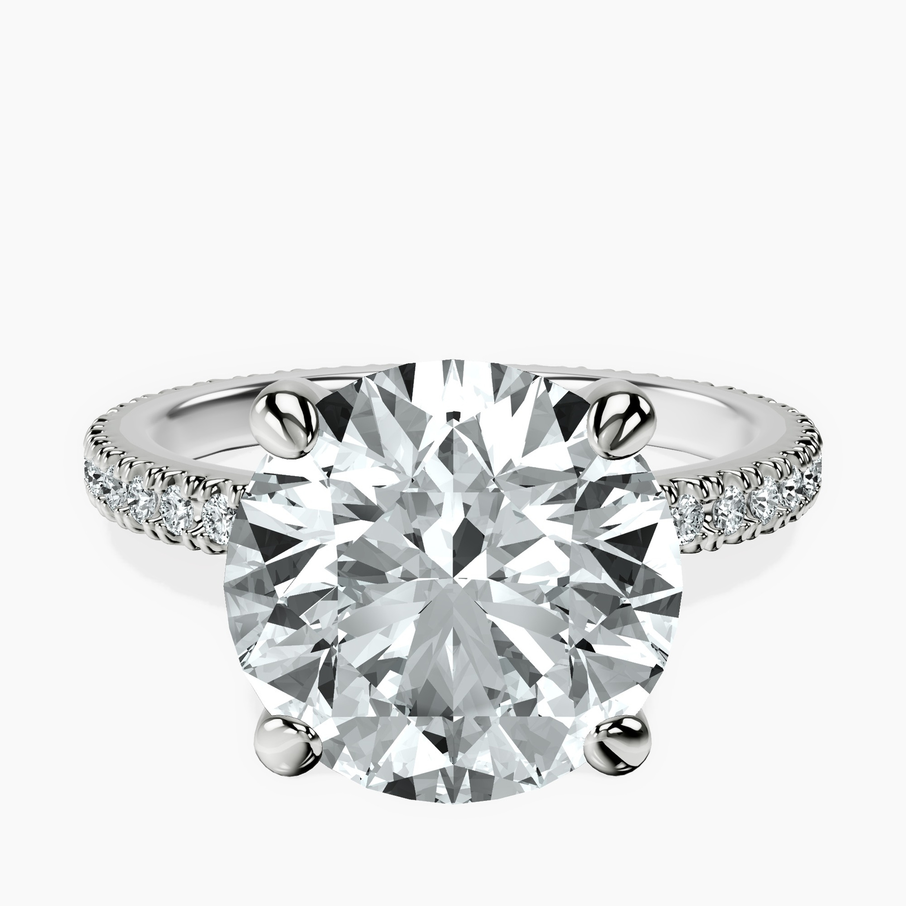 Platinum Claire Full Eternity Lab Diamond Ring front image