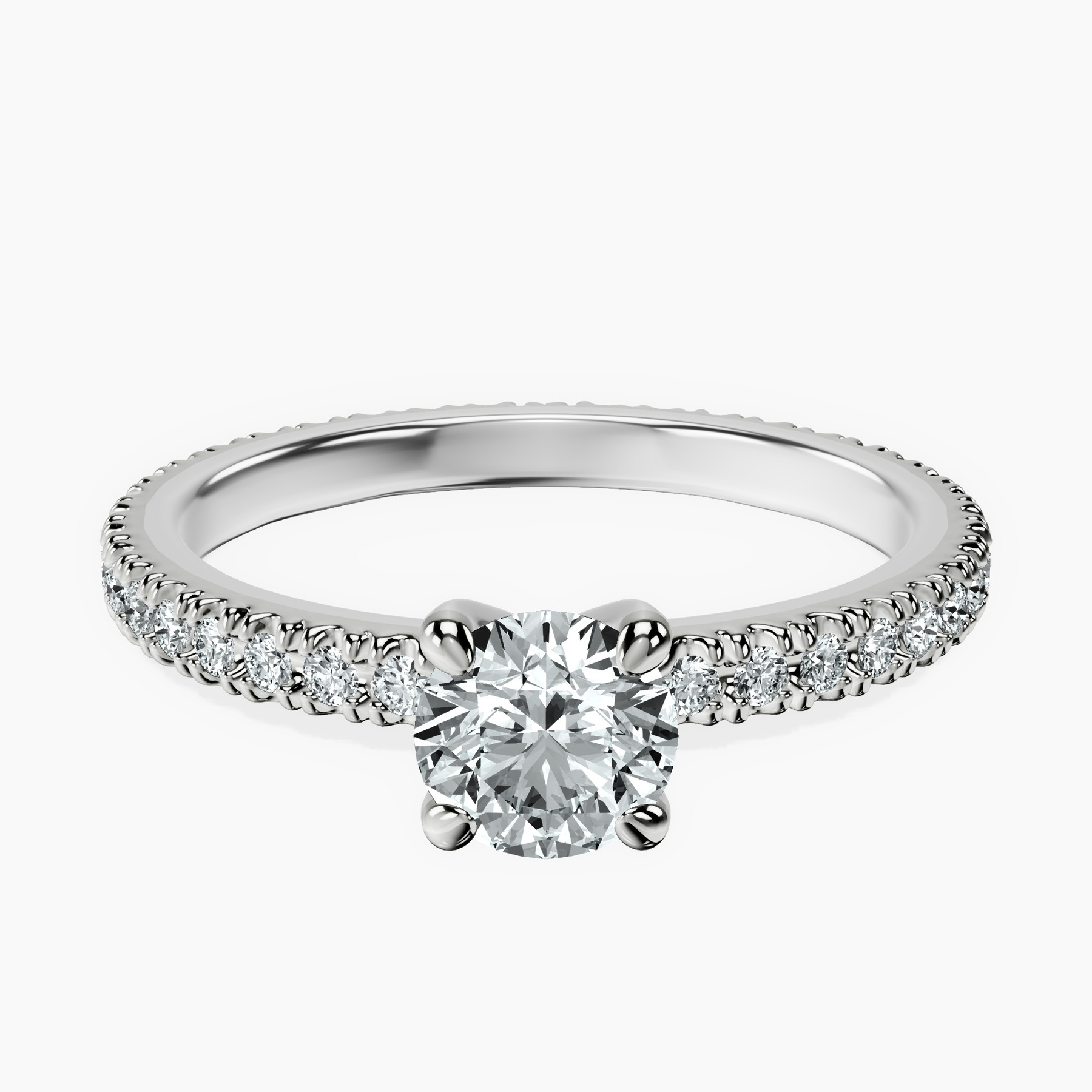 Platinum Claire Full Eternity Lab Diamond Ring front image