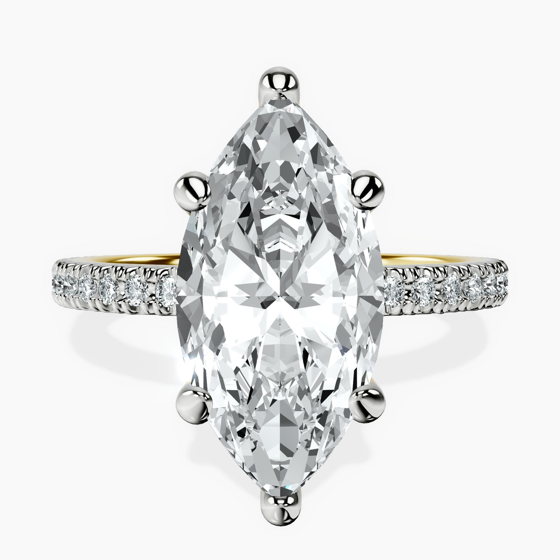 18kt Yellow Gold Claire Full Eternity Lab Diamond Ring front image