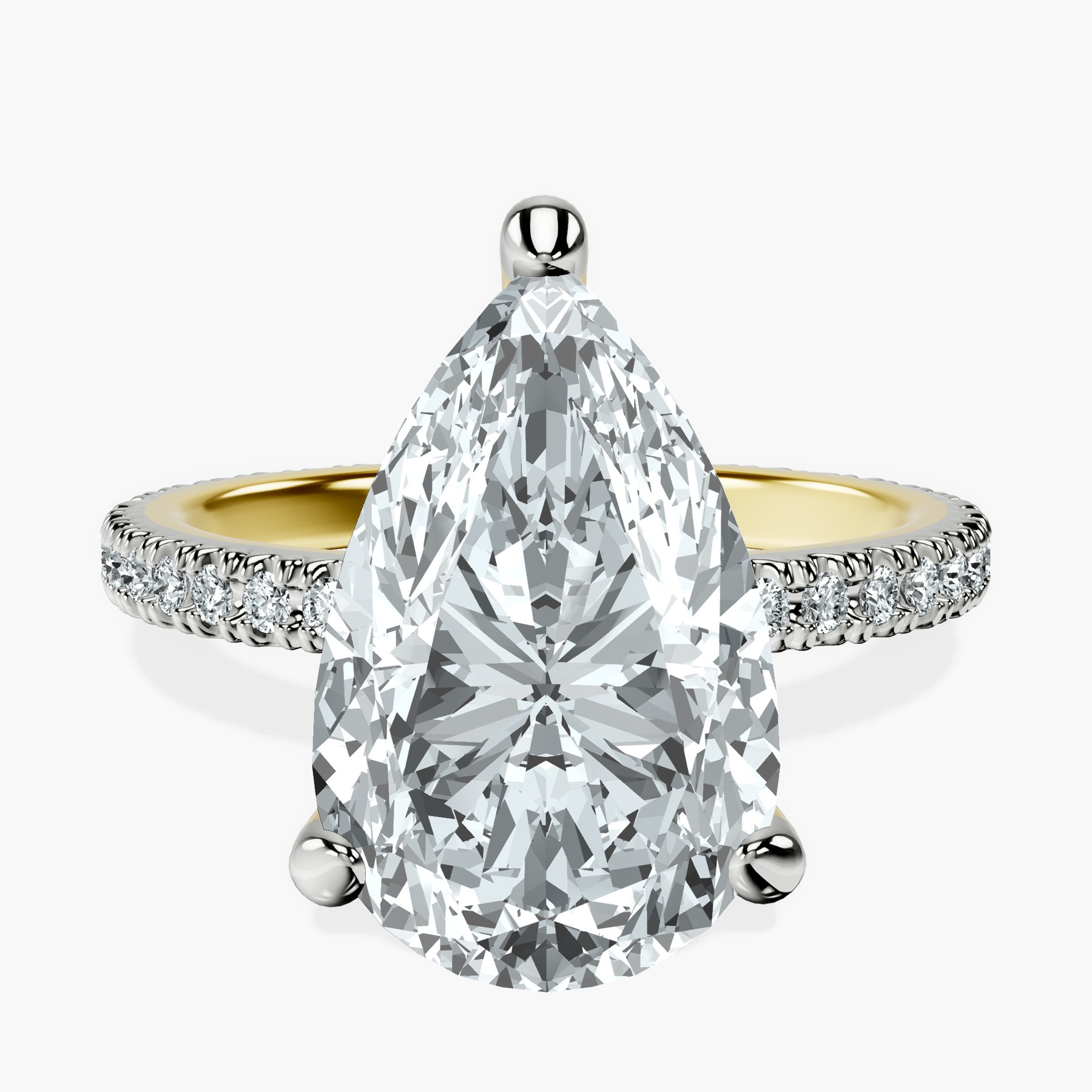 14kt Yellow Gold Claire Full Eternity Lab Diamond Ring front image