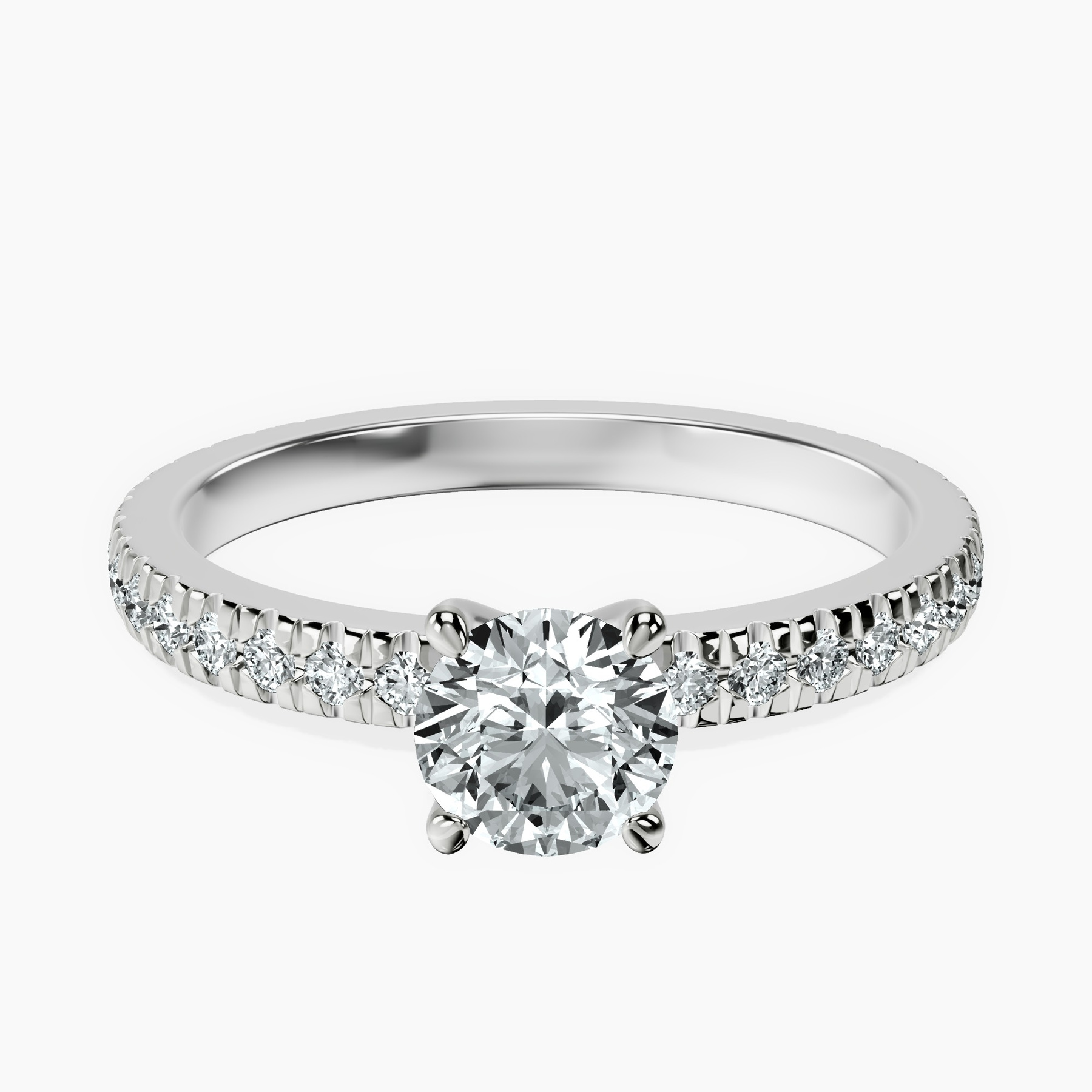 10kt White Gold Emily Eternity Lab Diamond Ring front image
