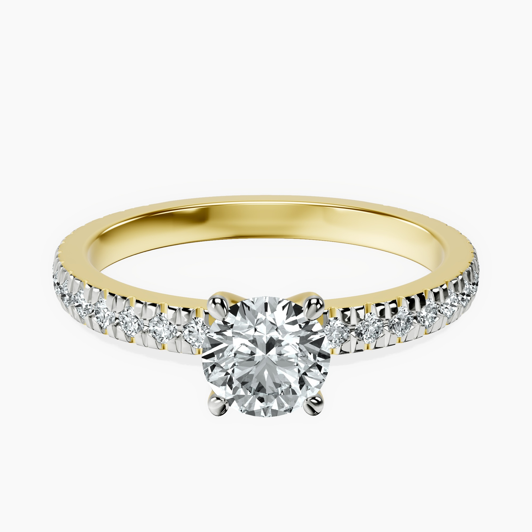 14kt Yellow Gold Emily Eternity Lab Diamond Ring front image