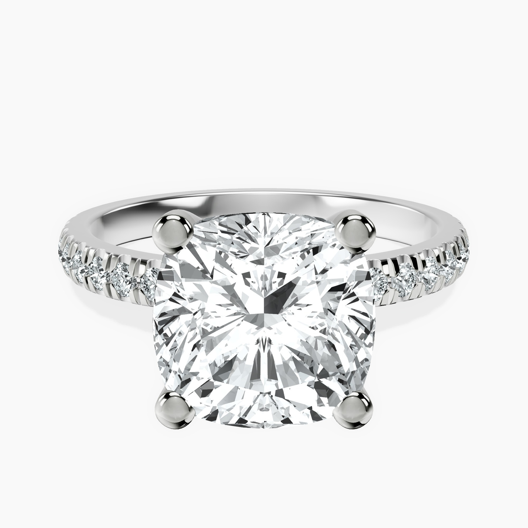 Platinum Venetia Half Eternity Lab Diamond Ring front image