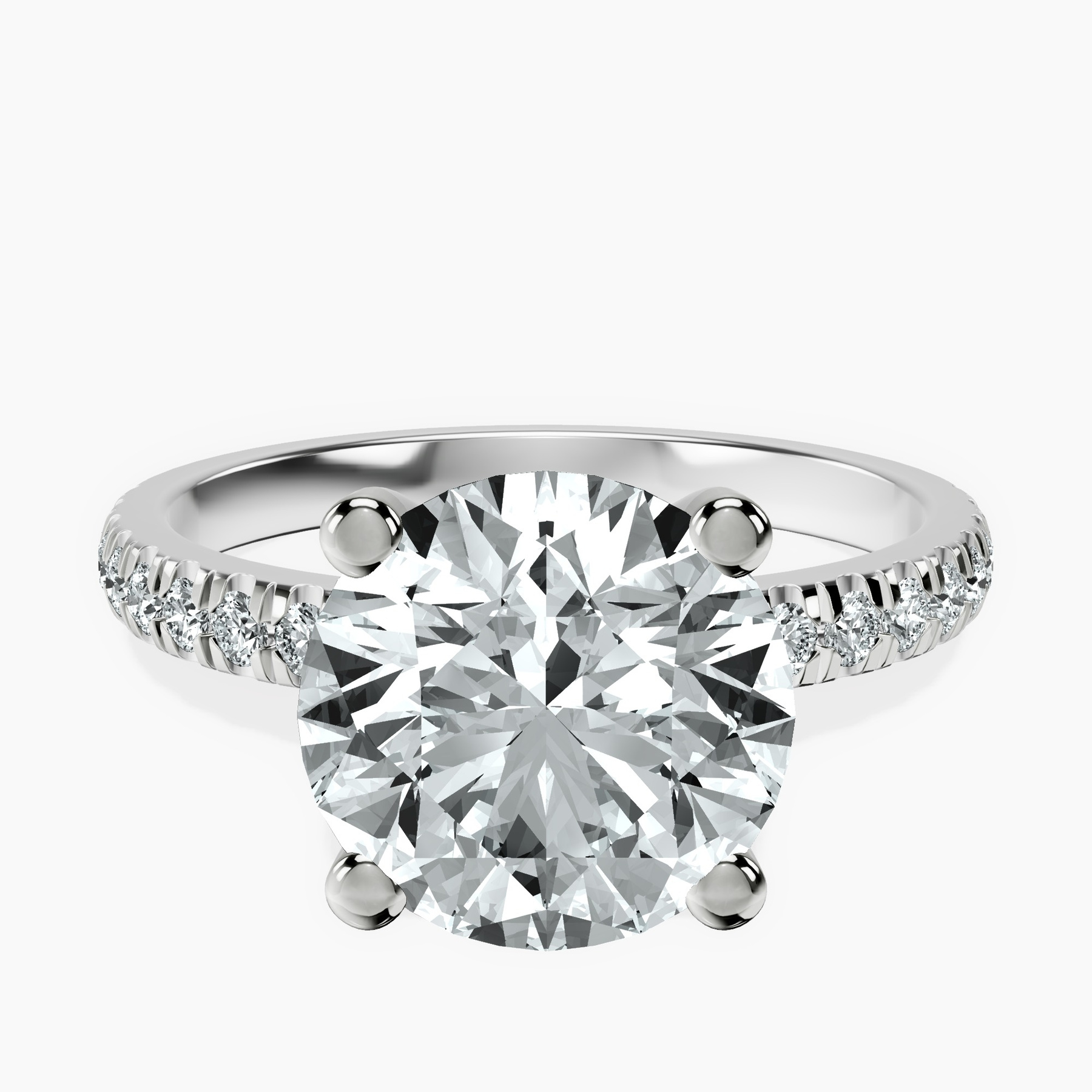 Platinum Venetia Half Eternity Lab Diamond Ring front image