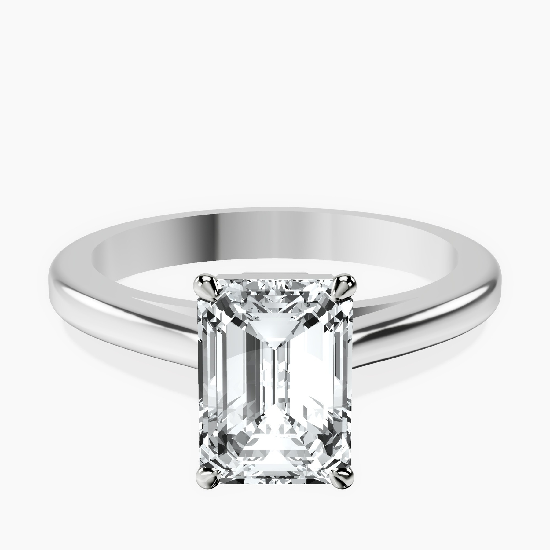 10kt White Gold Siran Secret Halo Lab Diamond Ring rtr top