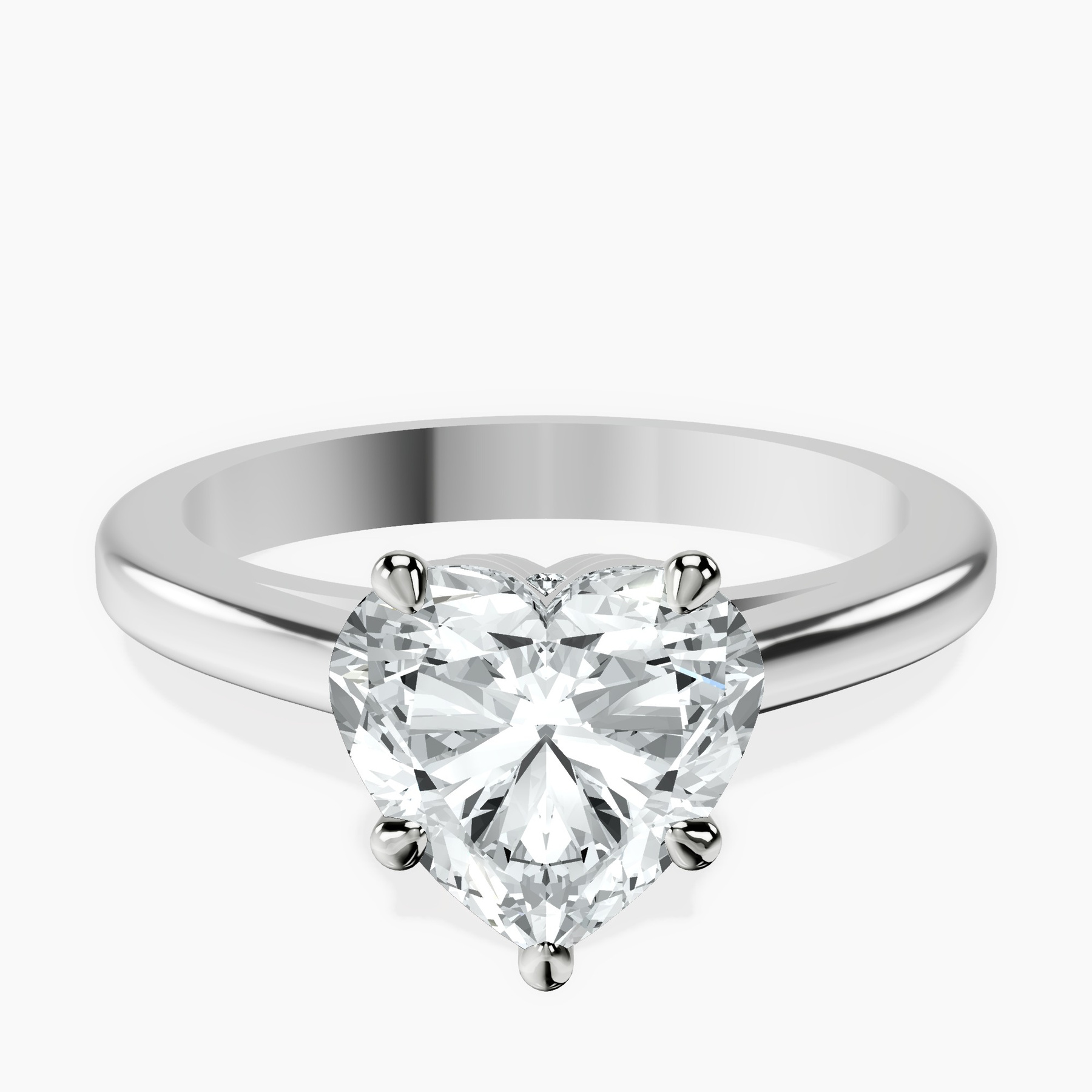 Platinum Siran Secret Halo Lab Diamond Ring front image