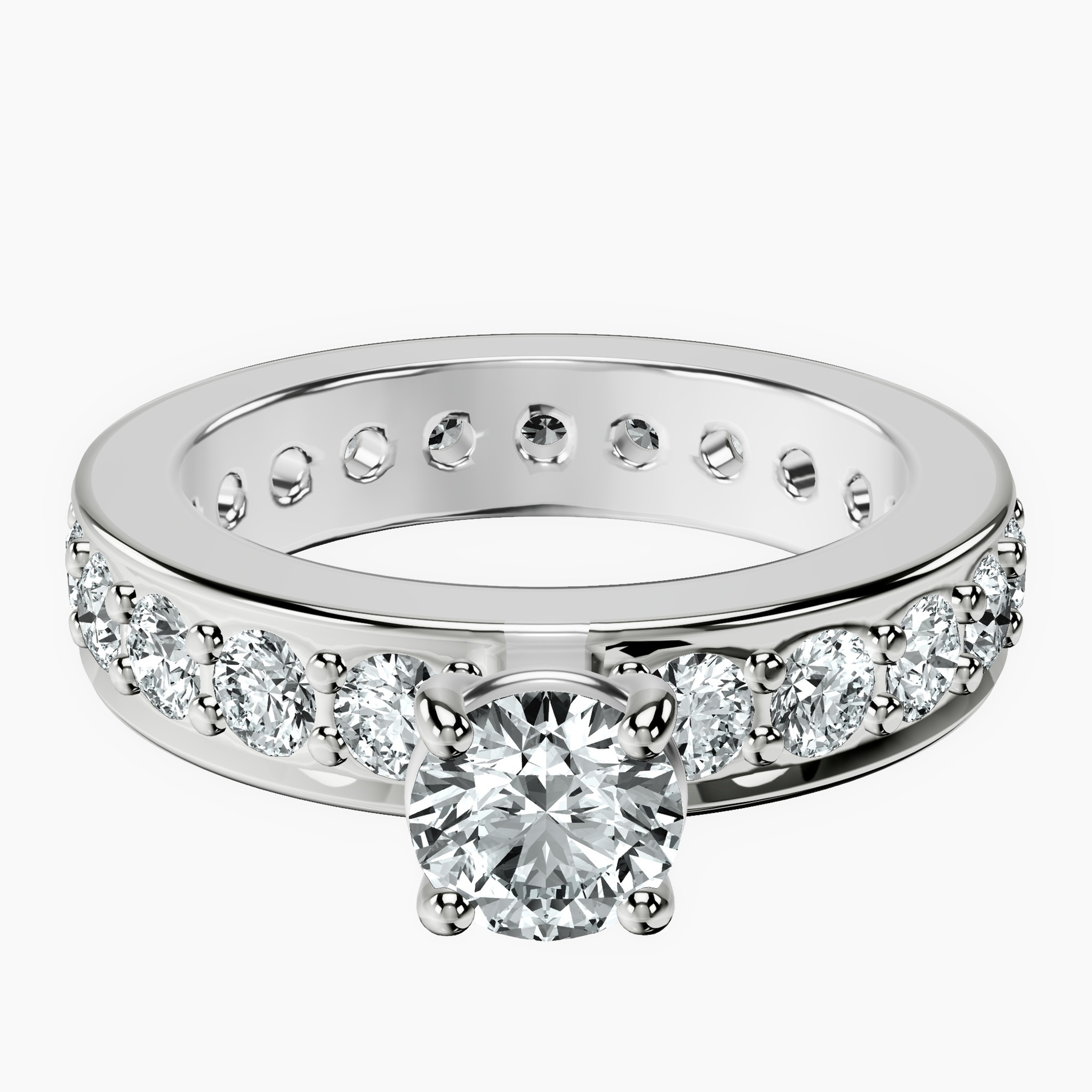 10kt White Gold Madeline Full Eternity Lab Diamond Ring front image