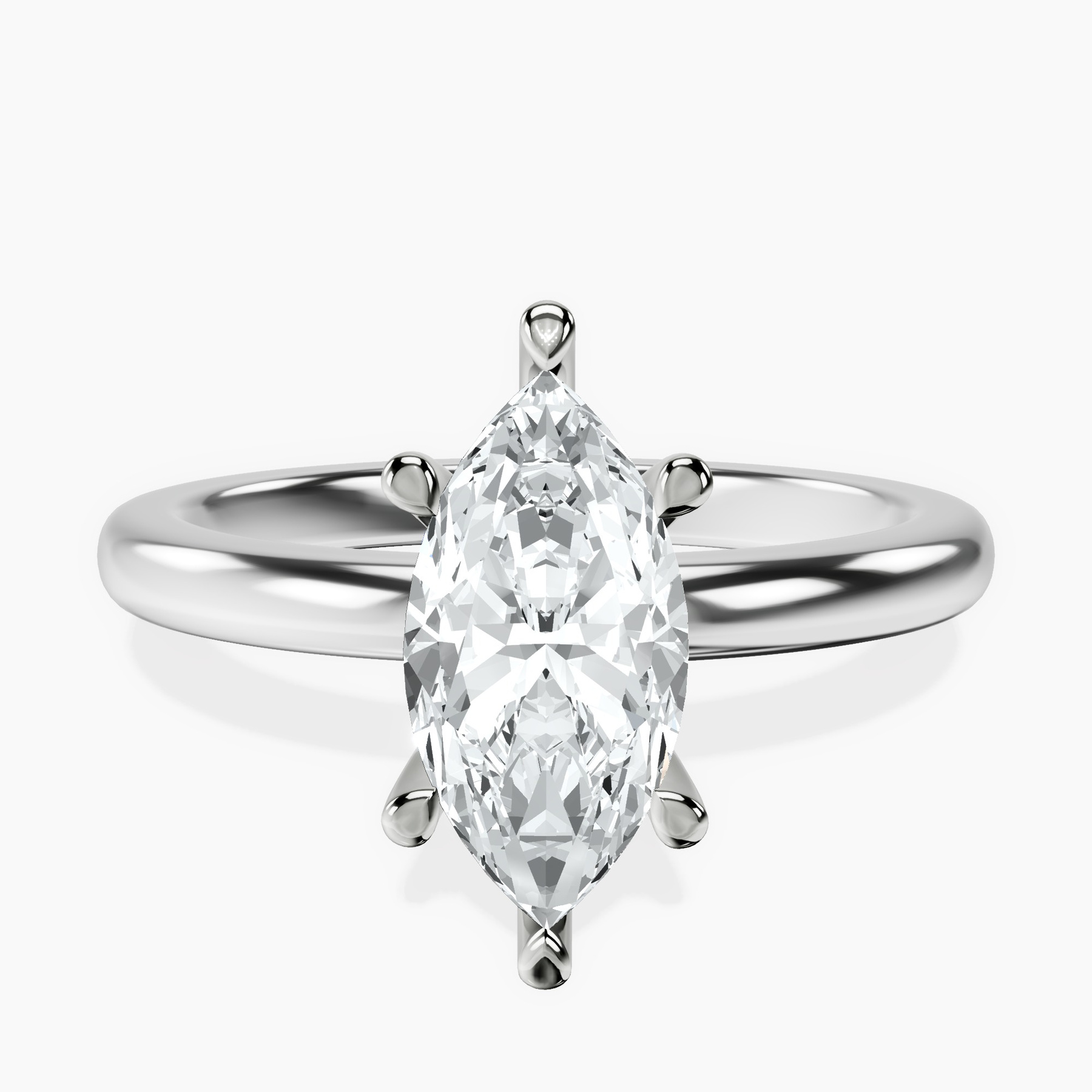 Platinum Mildred Hidden Halo Solitaire Lab Diamond Ring front image