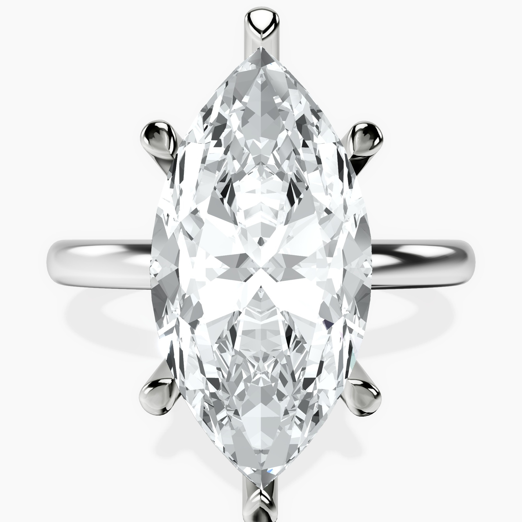 10kt White Gold Mildred Hidden Halo Solitaire Lab Diamond Ring front image