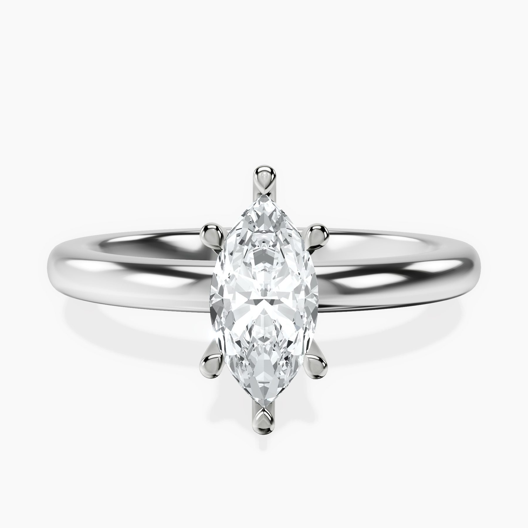 Platinum Mildred Hidden Halo Solitaire Lab Diamond Ring front image