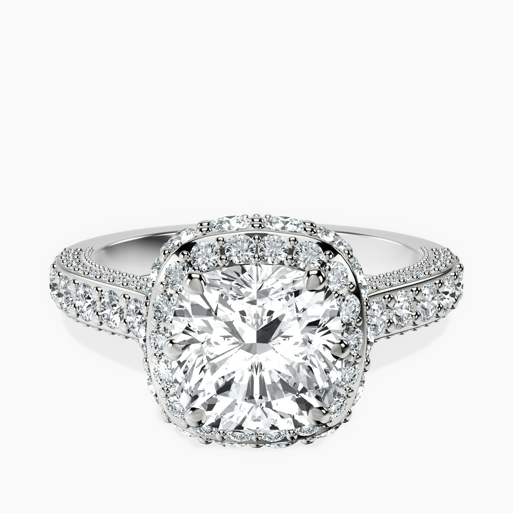 Platinum Luxoré Vintage Allure Lab Diamond Ring front image