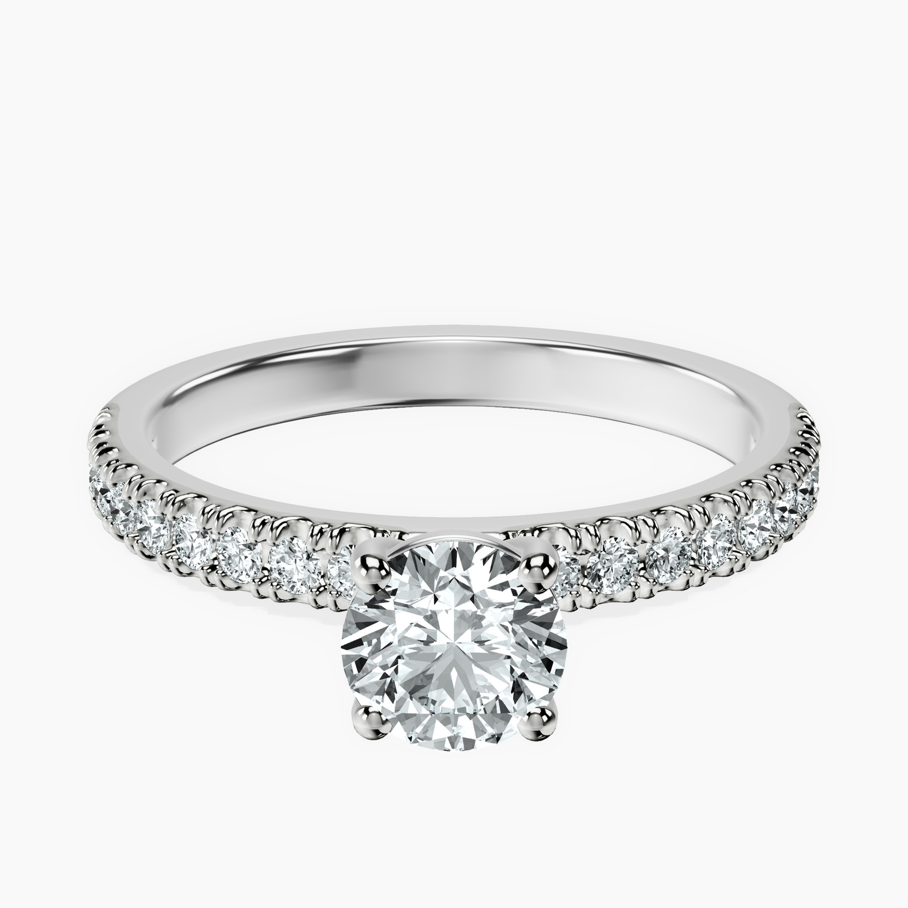 Platinum Nomi Classic Eternity Lab Diamond Ring front image