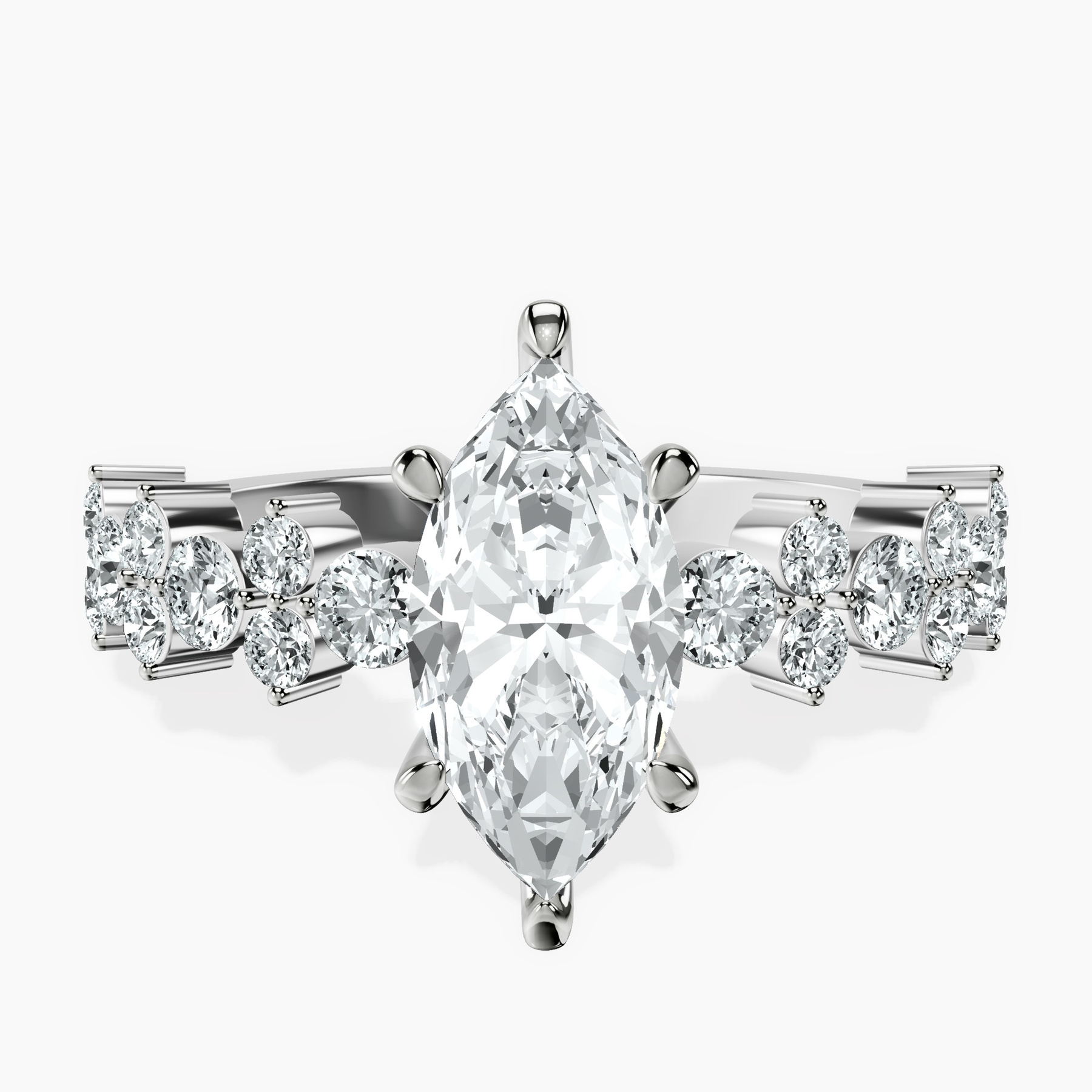 1.39 ct. marquise Dorothea Ring in platinum rtr top