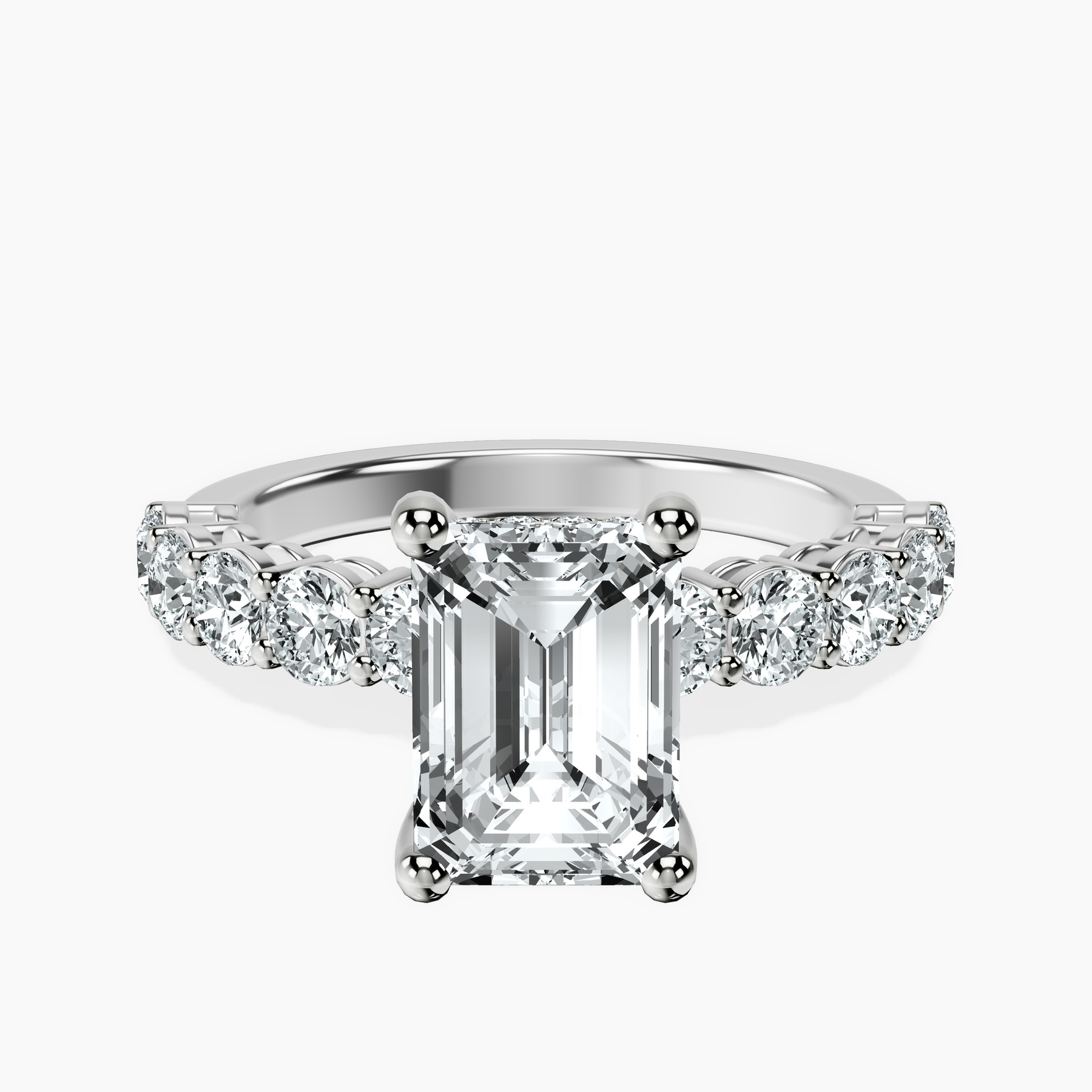 Platinum Elinor Side Round Lab Diamond Ring front image