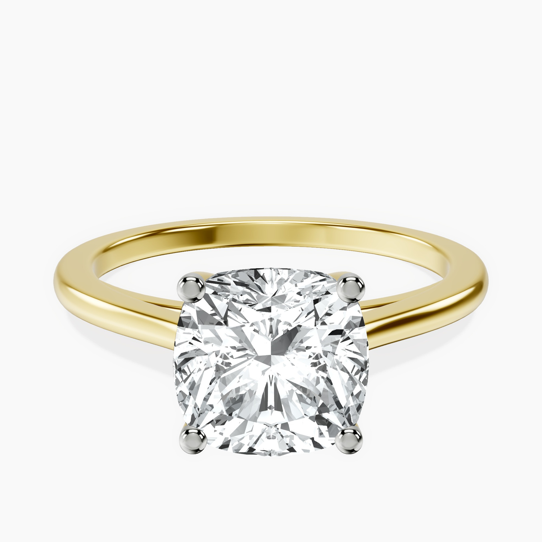10kt Yellow Gold Teagan Solitaire 1.5mm Lab Diamond Ring rtr top