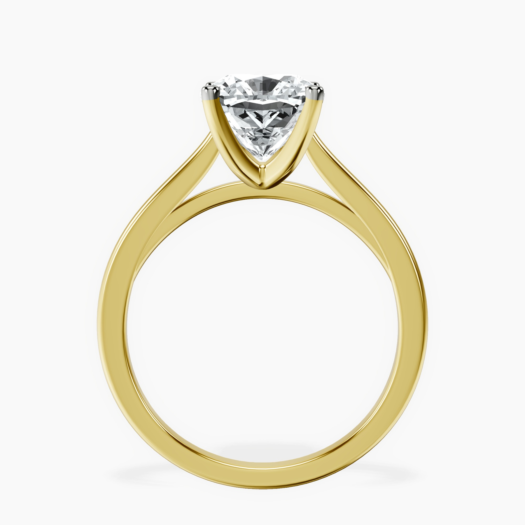 10kt Yellow Gold Teagan Solitaire 1.5mm Lab Diamond Ring side right image one