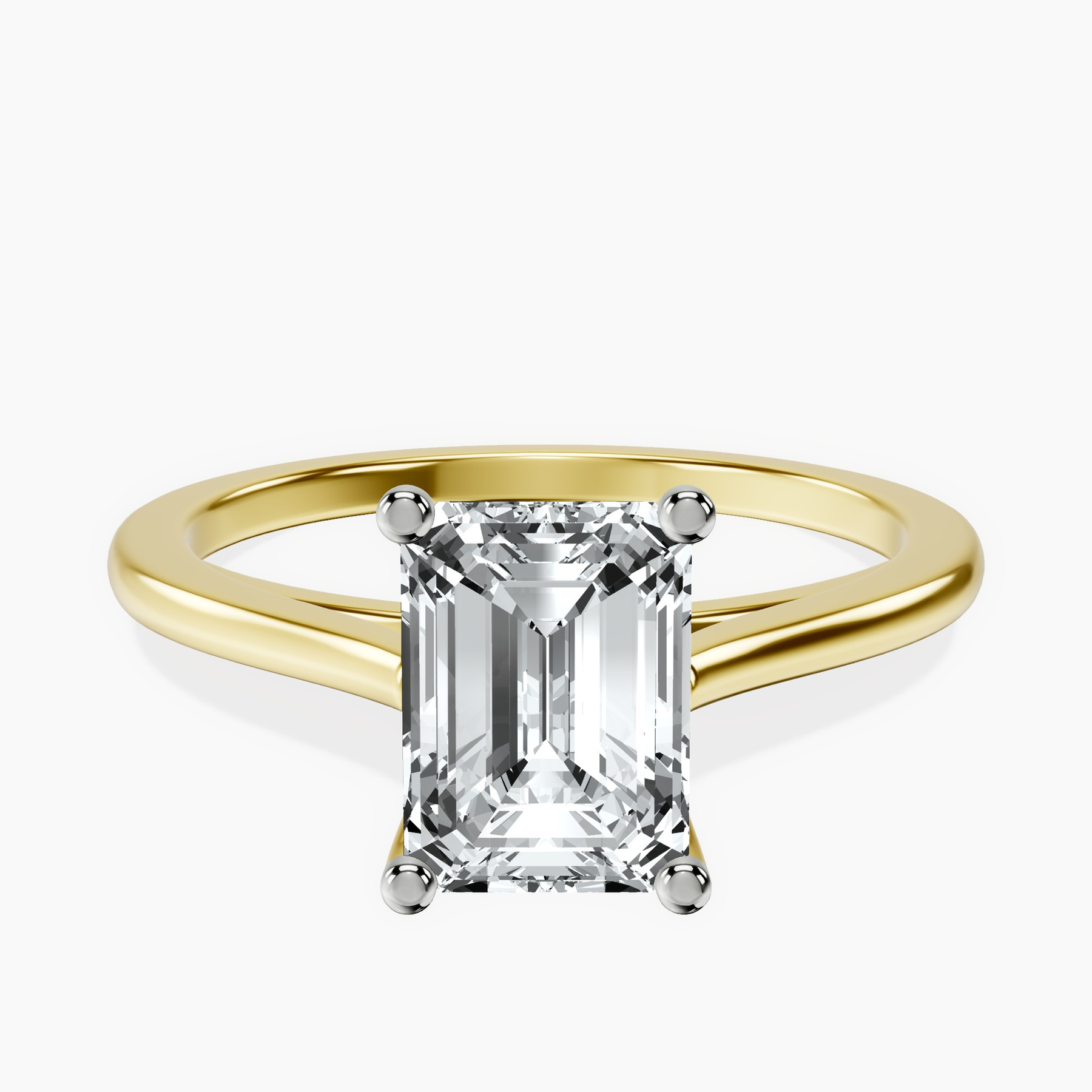 10kt Yellow Gold Teagan Solitaire 1.5mm Lab Diamond Ring rtr top