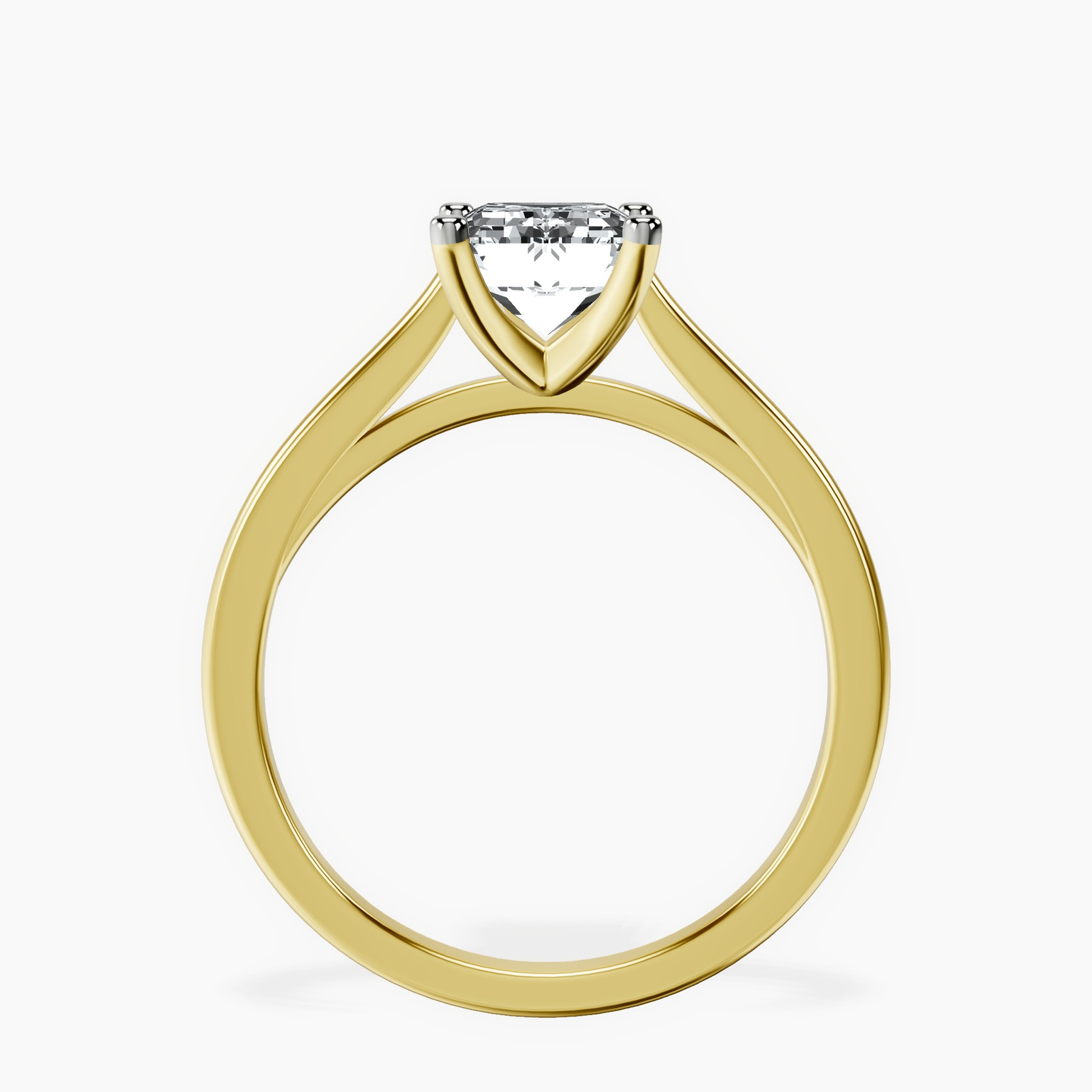 10kt Yellow Gold Teagan Solitaire 1.5mm Lab Diamond Ring side right image one