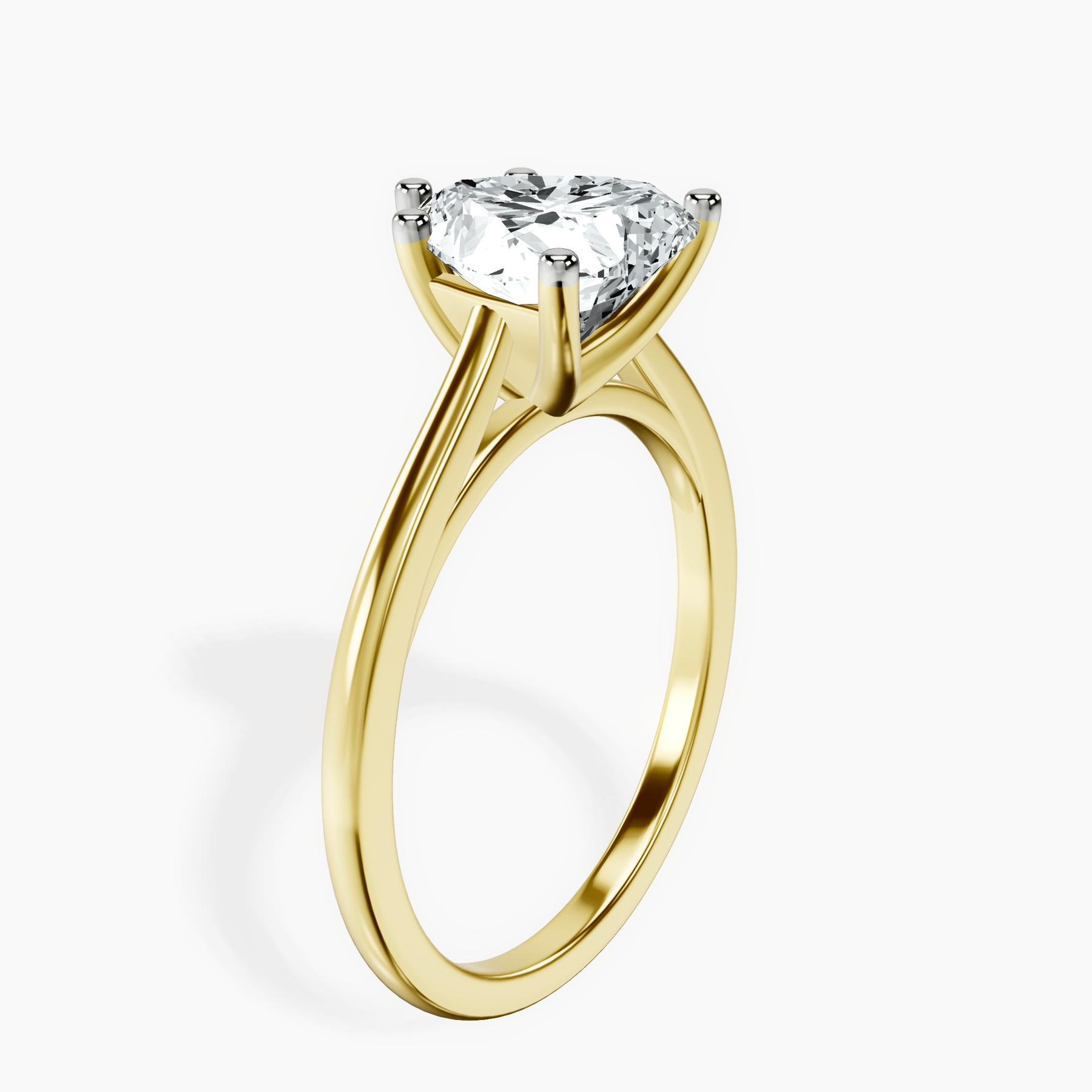 10kt Yellow Gold Teagan Solitaire 1.5mm Lab Diamond Ring standing product image one