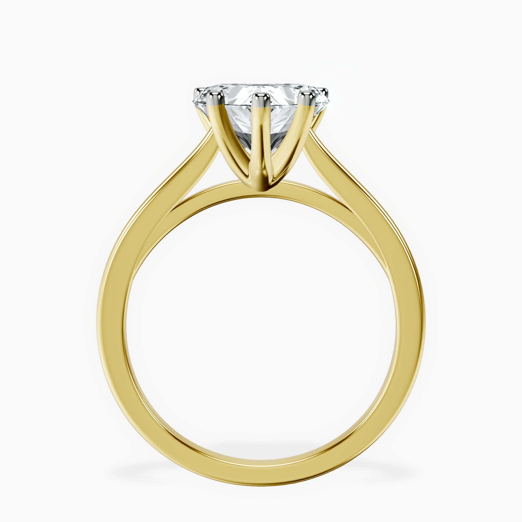 10kt Yellow Gold Teagan Solitaire 1.5mm Lab Diamond Ring side right image one