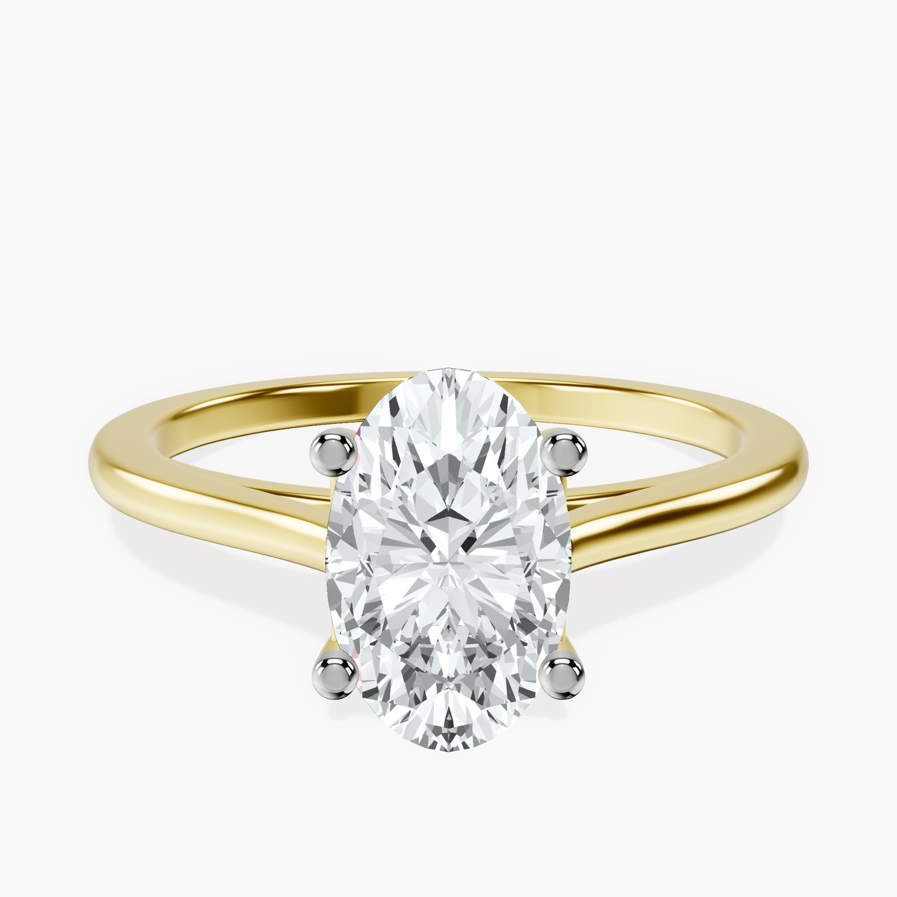 10kt Yellow Gold Teagan Solitaire 1.5mm Lab Diamond Ring rtr top