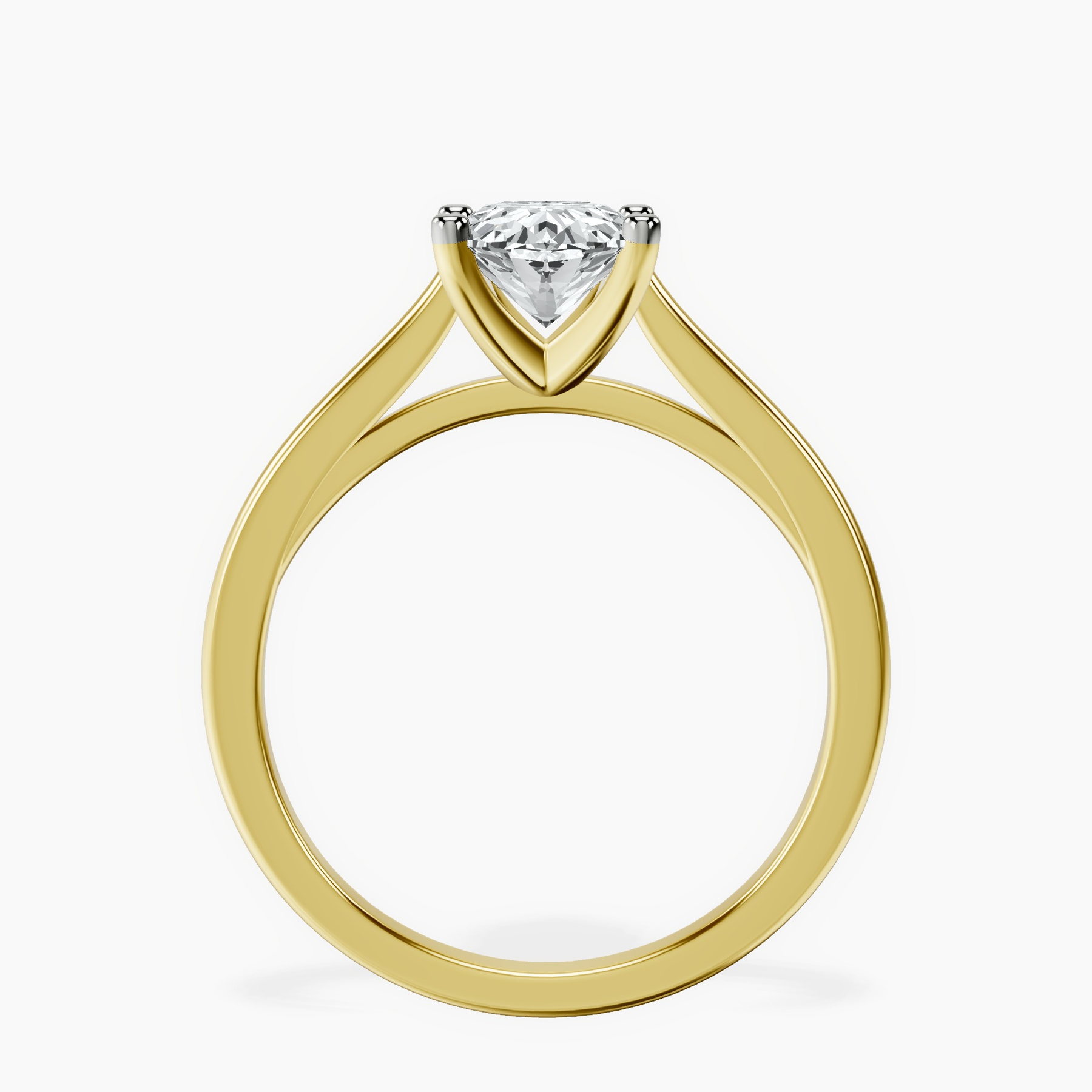 10kt Yellow Gold Teagan Solitaire 1.5mm Lab Diamond Ring side right image one