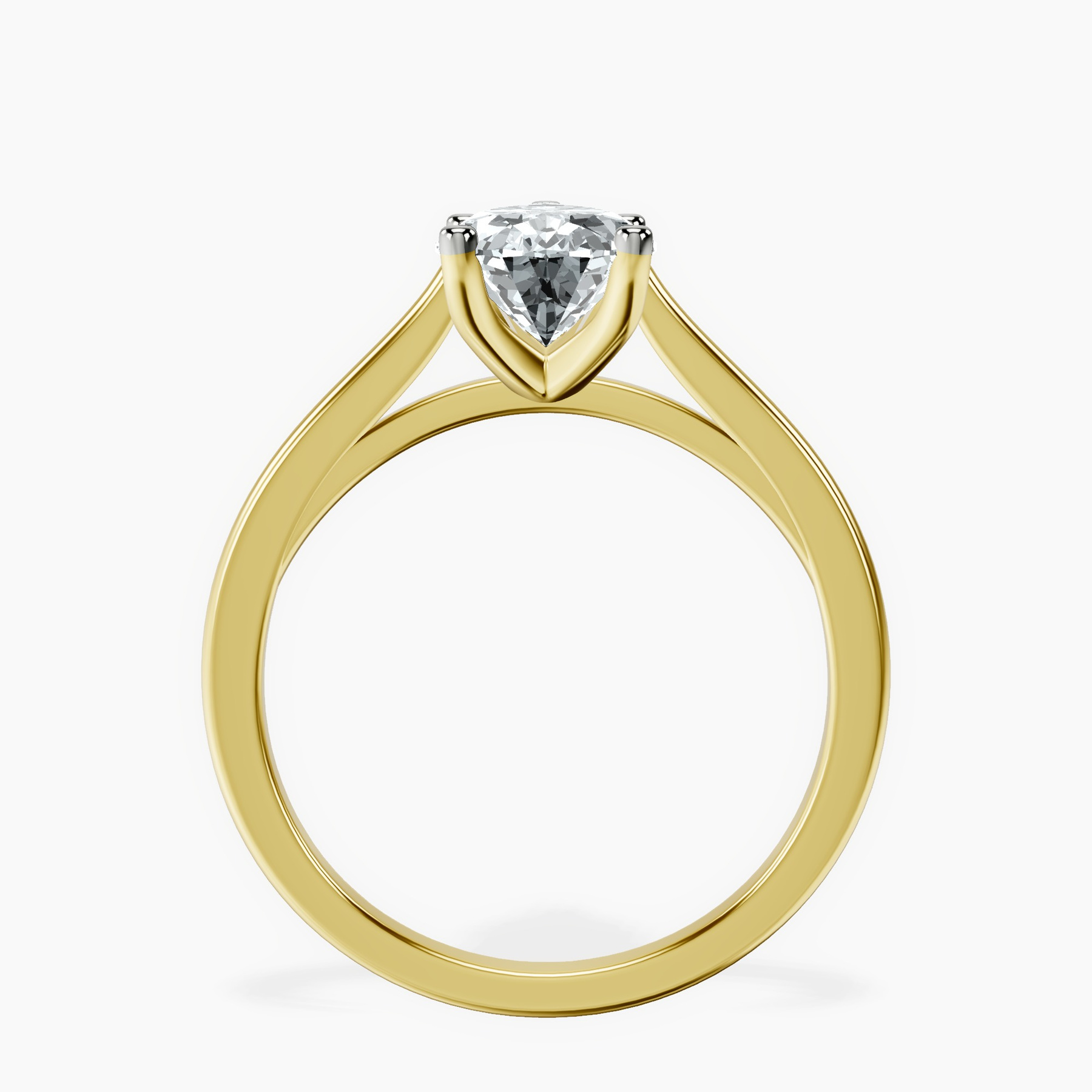 10kt Yellow Gold Teagan Solitaire 1.5mm Lab Diamond Ring side right image one
