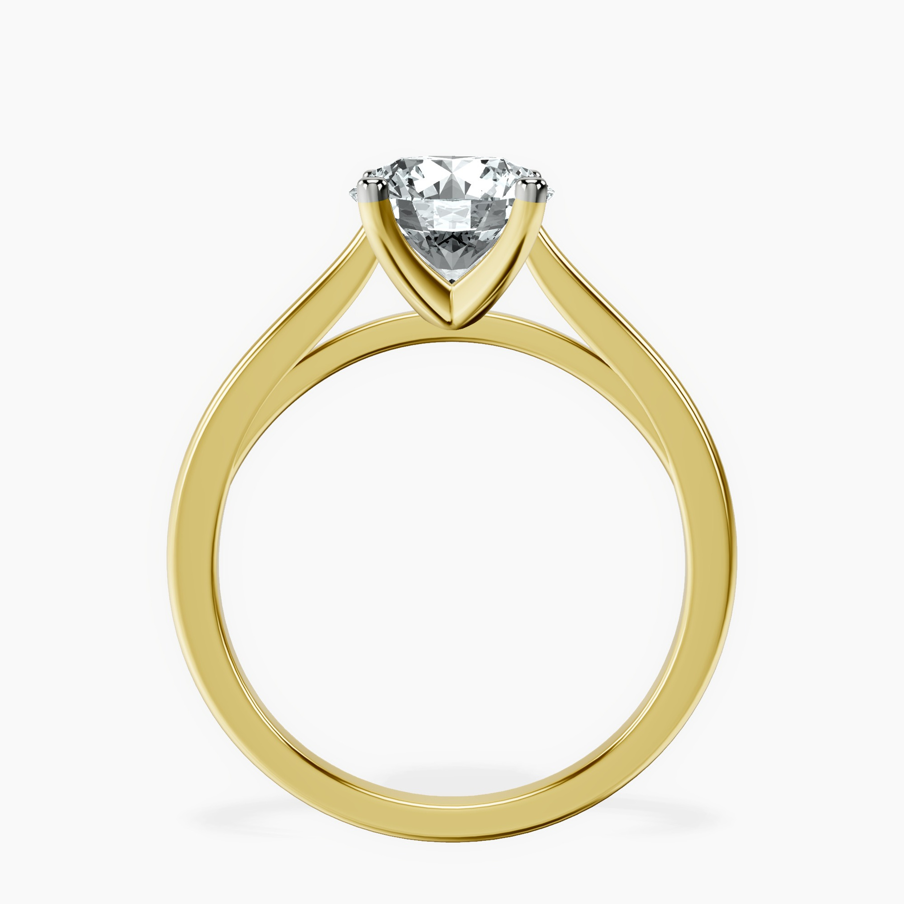 10kt Yellow Gold Teagan Solitaire 1.5mm Lab Diamond Ring side right image one
