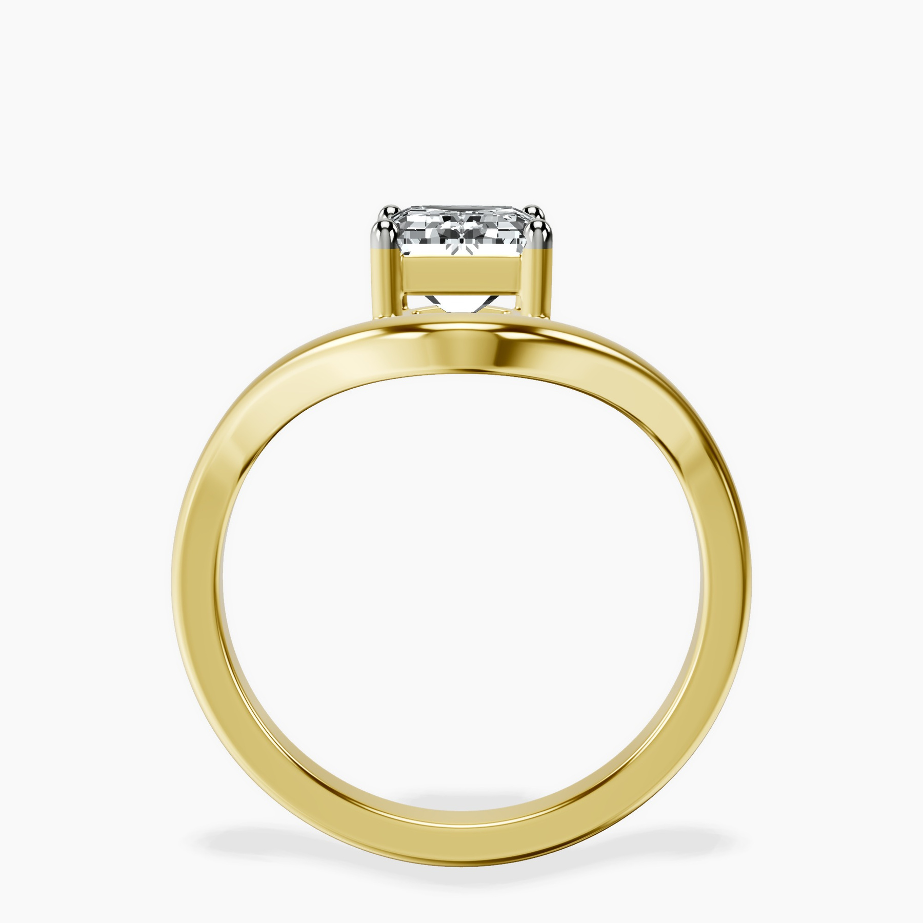 10kt Yellow Gold Eden Crest Lab Diamond Ring side right image one