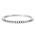 14ct White Gold Round Glow Classic Black Lab Diamond Openable Bangle Bracelet (5 Ct. Tw.)
