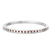 14ct White Gold Round Glow Classic Brown Lab Diamond Openable Bangle Bracelet (1 Ct. Tw.)