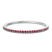 14kt White Gold Round Embrace Cherry Cognac Lab Diamond Openable Bangle Bracelet (2 Ct. Tw.)