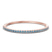 Round Embrace Lab Diamond Openable Bangle Bracelet