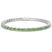 Platinum Aldea Oval Ocean Green Lab Diamond Tennis Bracelet (15 Ct. Tw.)