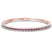 Nemy Half Bezel Round Lab Diamond Tennis Bracelet