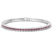 Nemy Half Bezel Round Lab Diamond Tennis Bracelet