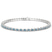 10kt White Gold Serene Pear Ice Blue Lab Diamond Tennis Bracelet (3 Ct. Tw.)