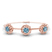 Spiral Eleve Round Lab Diamond openable bracelet