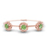 Spiral Eleve Round Lab Diamond openable bracelet