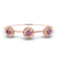Spiral Eleve Round Lab Diamond openable bracelet