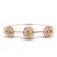 Spiral Eleve Round Lab Diamond openable bracelet